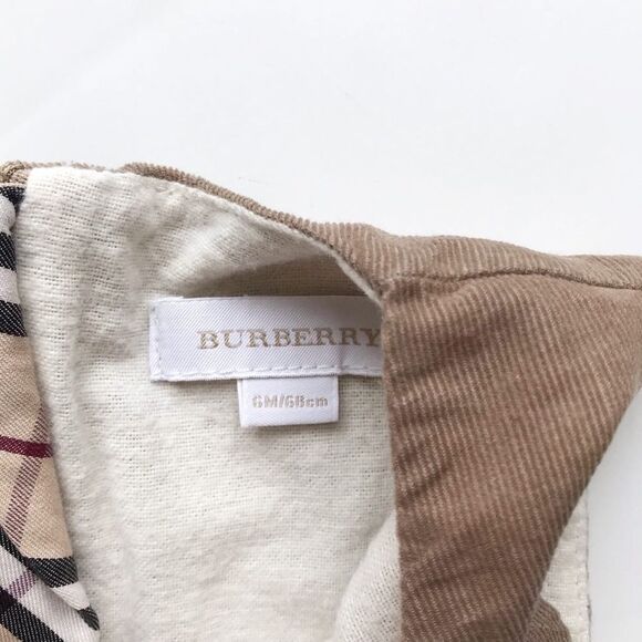 Burberry tan corduroy belted jumper EUC 6 months - Picture 4 of 9